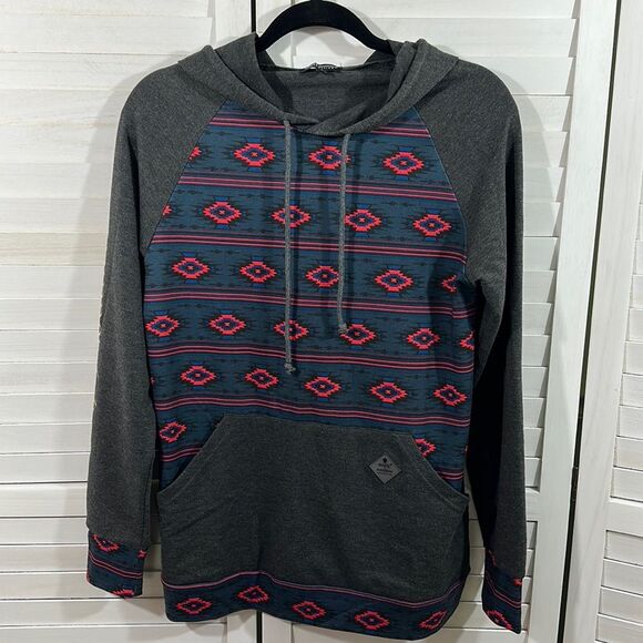 Simply Southern Small Gray Hoodie Lightweight Pullover - Picture 2 of 15